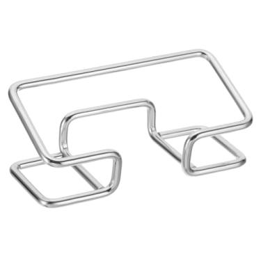 Imagem de Porta-cartões de visita de mesa, pasta de armazenamento de cartões de metal, caixa de armazenamento de cartões de visita para escritório, mesa, reunião de negócios, prata (10 cm)