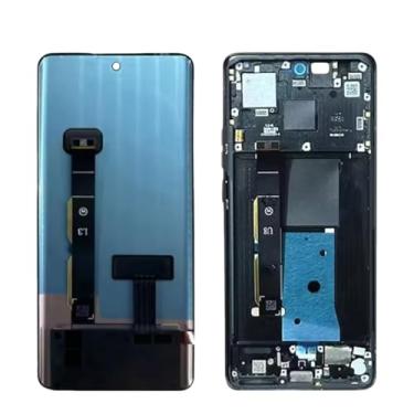 Imagem de Para Motorola Edge 40 XT2303-2 Tela sensível ao toque moldura preta com impressão digital (moldura preta)