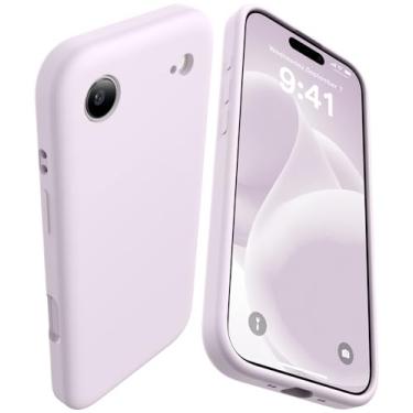 Imagem de AOTESIER Capa compatível com iPhone Air de 6,5 polegadas, atualização de silicone [proteção da câmera traseira plana] [Arc Edge] capa protetora à prova de choque com forro de microfibra antiarranhões