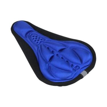 Imagem de Selim De Bicicleta Com Gel Amortecido Largo, Capa De Assento 3D, Almof