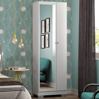 Imagem de Armário Utilitário Infantil 2 Portas Espelho Branco Carraro