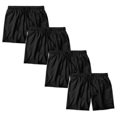 Imagem de Kit 4 Short Masculino Bermuda Praia Academia Treino Esporte - Trendixx
