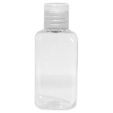 Imagem de FRASCO QUADRADO 42ML COM TAMPA R18 FLIP TOP - CRISTAL