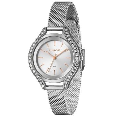 Imagem de Relógio Lince Feminino Ref: Lrmm059l36 S1sx Casual Mesh Prateado