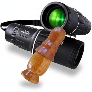 Imagem de Apito De Madeira Aracuã Modelo 31 + Luneta Observação de Pássaros