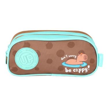 Imagem de Estojo Triplo Capivara Verde UP4YOU ET49655UP Lançamento 2026