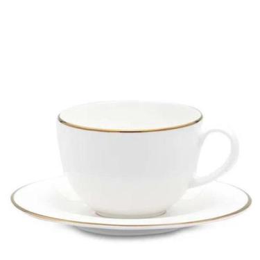 Imagem de Xícara Chá 220ml 6un Porcelana Filete Ouro Legacy LHermitage - L'hermi