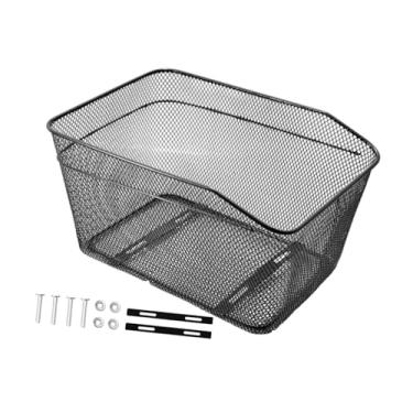 Imagem de UGPLM Cesta traseira para bicicleta, organizador versátil para diversos itens, transporte de animais de estimação, ideal para piqueniques, mochilas,