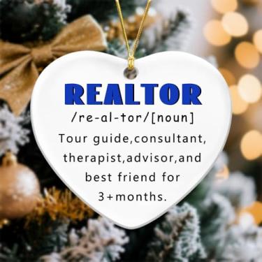 Imagem de Presente de agradecimento para corretor de imóveis, presente de aniversário de Natal para agente imobiliário, enfeite de Natal para corretor de imóveis, presentes de fechamento para vendedor