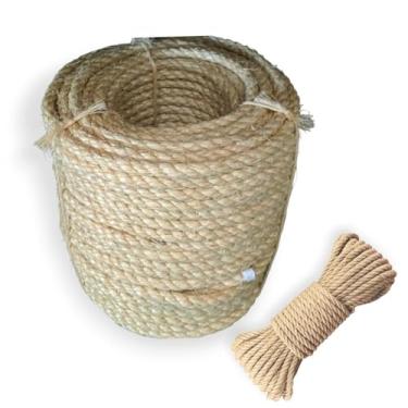 Imagem de Corda de Sisal Rolo Artesanato Arranhador de Gato Fio Grosso(8mm,15M)