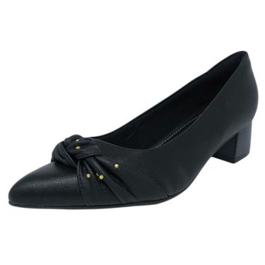 Imagem de Sapato Feminino Salto Baixo Laço Detalhes Strass Piccadilly