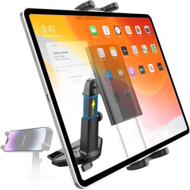 Imagem de Charchendo Adjustable Telescopic CD Slot Tablet Holder for Car – with Non-Slip Silicone Secure Vehicle CD Tray Mount, Fits iPad Pro 13/12.9/Air/Mini, Galaxy Z Fold, 4-13" Devices