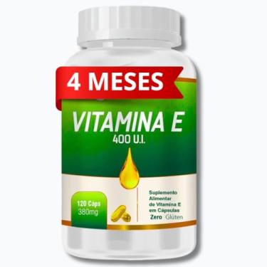 Imagem de Vitamina E 400 UI Premium 120 Cápsulas 380mg [LONGA DURAÇÃO DE 4 MESES]