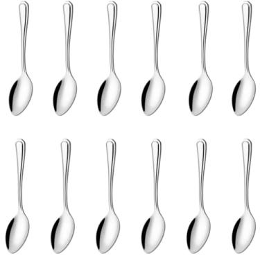 Imagem de Conjunto de Colheres de Mesa em Aço Inox, 12 Pçs, Design Elegante e Anatômico, Ideal para Restaurantes, Buffets e Uso Doméstico, Utensílio de Cozinha (Jogo de 12 Colheres Mesa Continental)