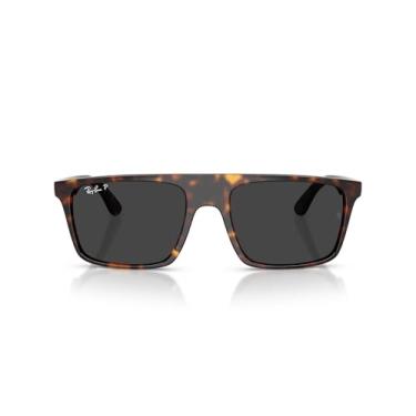 Imagem de Ray-Ban Óculos de sol quadrados RB2222, Havana/preto polarizado, 57 mm