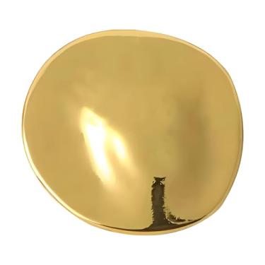 Imagem de Broche de metal geométrico vintage para mulheres homens moda irregular corpete redondo lapela emblemas casaco suéter cachecóis xale vestido acessório moda festa de casamento baile joias para namorada