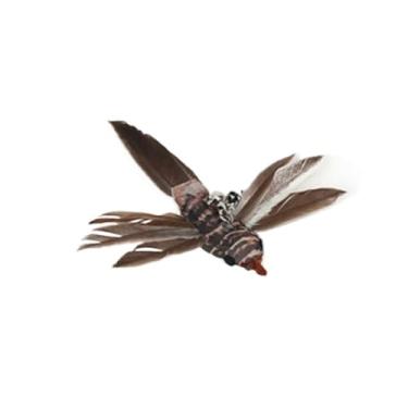 Imagem de Luzhengyang Recargas de varinha Feather Cat Teaser – Cabeças inspiradas em pássaros naturais, acessórios de brinquedo de gato para brincadeiras interativas (pacote com 5) (refil de pássaro Jingwei)