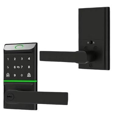 Imagem de SEPOX Fechadura de porta inteligente, trava/desbloqueio automático, portão frontal e quarto, alavanca e maçaneta de atualização, luz de peso de design exclusivo e universal