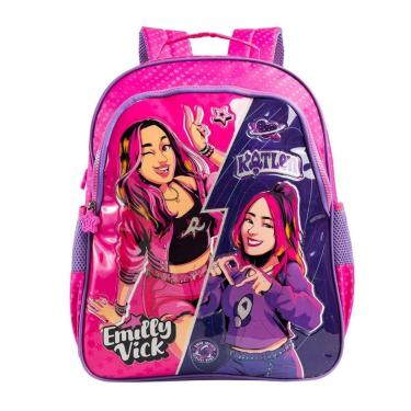 Imagem de Mochila de Costas Escolar Infantil Emilly Vick e Katlen-Feminino