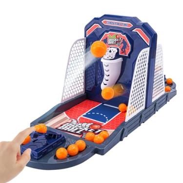 Imagem de Jogo de basquete para crianças,Jogo de tabuleiro de basquete | Jogo de mesa de basquete pequeno Jogo de basquete de dedo | Jogo de basquete portátil conjunto de jogos de tabuleiro interativos para cri