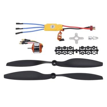 Imagem de FTVOGUE Kit de Motor Sem Escova A2212 13T 1000KV, 30A ESC Com Plugue T para Helicóptero Quadricóptero Plano 550 RC, Motor de Liga Leve de Aço Com Cabeça de Hélice e Acessórios de Montagem