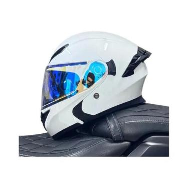 Imagem de Capacete De Motocicleta Unissex Aprovado Pelo DOT Com Visor Duplo Prot