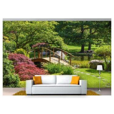 Imagem de Papel De Parede Jardim Japonês Árvore 3D Jjp01 - Você Decora