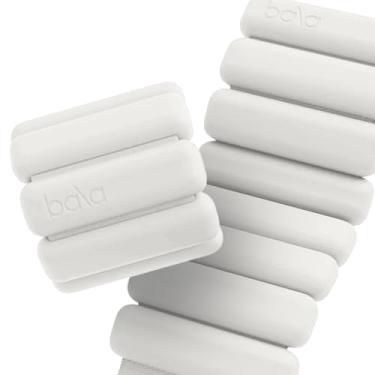 Imagem de Bala Pulseiras de pulso e tornozelo para mulheres e homens (osso) – Conjunto de pulseiras de silicone ajustável de 500 g para academia, ioga, pilates, cardio e treinamento de força – Pesos de treino