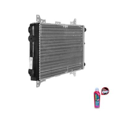 Imagem de Kit Radiador Ford Escort 1.6 84/86 MT CHT + Aditivo Radiador RadiEx R1892 Rosa Pronto Uso