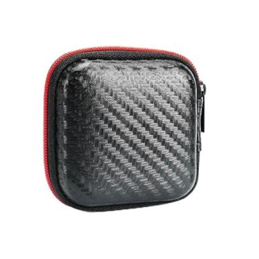 Imagem de Bolsas e estojos organizadores quadrados universais, bolsas e estojos organizadores de cabos duráveis e portáteis para cabo de fone de ouvido (cor 1)