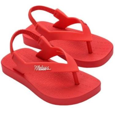 Imagem de Sandália Mini Melissa Sun Long Beach Vermelha Baby-Unissex