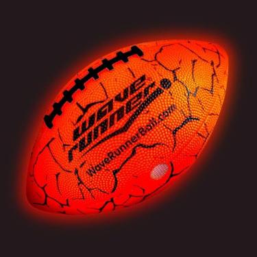 Imagem de Wave Runner Bola de futebol LED iluminada – Jogos de futebol que brilham no escuro – Tamanho 26,3 cm com bomba e baterias incluídas | Ótimo para adultos, adolescentes, fãs de futebol e jogadores
