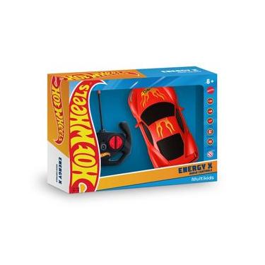 Imagem de Carrinho de Controle Remoto Hot Wheels 4 Canais Vermelho Com Luz - BR2472 BR2472