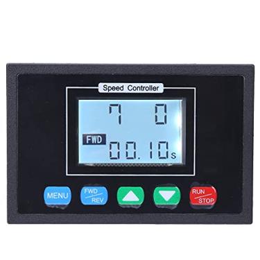 Imagem de Controlador de motor DC Escova Regulador de velocidade do motor 10 55V LCD Display multifuncional integrado com configuração de tempo de parada de partida lenta Limite inferior