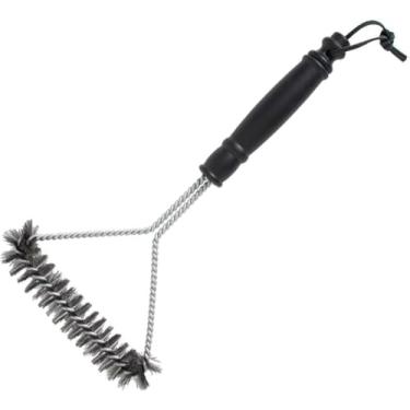 Imagem de Escova para Limpeza de Grelhas Churrasqueiras Inox Escova de Aço Inoxidável Premium com Cabo Ergonômico, Ideal para Limpar Grelhas e Churrasqueiras sem Esforço