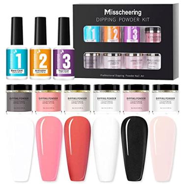 Imagem de Kit de Pó para Unhas Dipping Conjunto Arte com Base Top Coat Activator Extensão French Não é Necessário Lâmpada UV LED