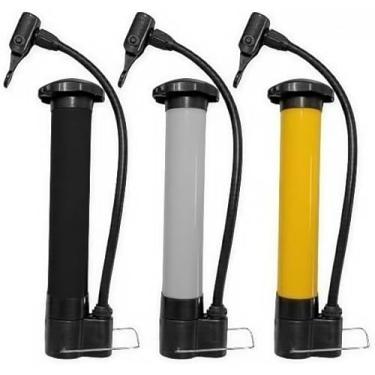 Imagem de Bomba Manual De Ar Encher Pneu De Bike Bicicleta Moto Carro Carrinho De Mão Fácil Universal (25cm Cores Sortidas)