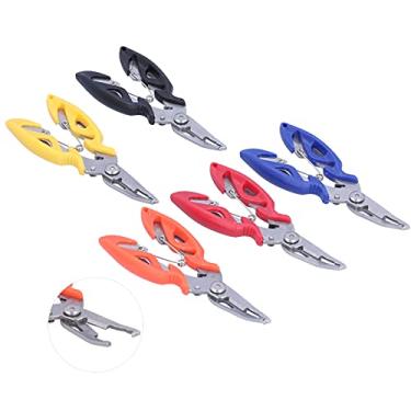 Imagem de Tnfeeon Alicate de Pesca, Cabo Antiderrapante, Aço Inoxidável Premium, Removedor de Gancho Multifuncional e Cortador de Linha, Design Leve, para Pescadores, Perfeito para Aventuras de Pesca