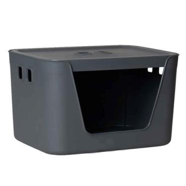 Imagem de Caixa Organizadora 26x20x16cm Com Tampa E Abertura - Paramount Plastic