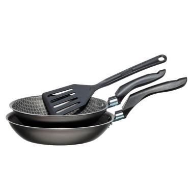 Imagem de Conjunto com 2 Frigideiras 16 e 20cm Antiaderente Prestige Marcolar Preto