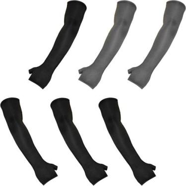 Imagem de Kit 3 pares de manguitos com proteção UV50+ com dedo (par) - EX311, 2,