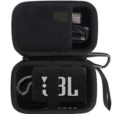 Imagem de JINMEI Estojo rígido de EVA compatível com JBL Go 3 Speaker/JBL Go 4 portátil Mini alto-falante Bluetooth protetor caixa de armazenamento de viagem
