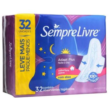 Imagem de Absorvente Externo Adapt Plus Noite Dia Seca Com Abas - Sempre Livre