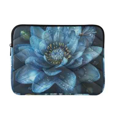 Imagem de Capa fina para dispositivo eletrônico portátil azul lótus à prova de choque capa protetora para notebook