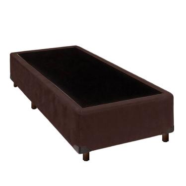 Imagem de Cama Box Solteiro Simples Marrom Nature 78x188