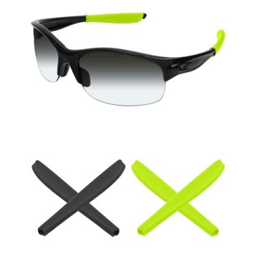 Imagem de Mryok — Meias de substituição para óculos de sol Oakley Commit SQ – Opções, Green & Black, One Size