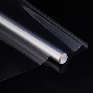 Imagem de SOFPLATE Protetor de parede de cozinha de 16,4 m x 15,7 pol, película transparente aderente, plástico transparente, rolo de fita eletrostática removível para cozinha, backsplash, parede, à prova de