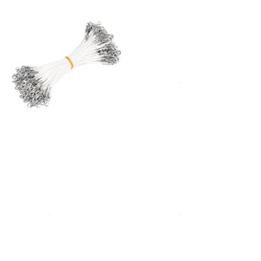 Imagem de 30 unidades de cordão encerado de poliéster encerado de 155 ~ 160 mm com fecho lagosta ajustável para joias artesanais DIY, branco