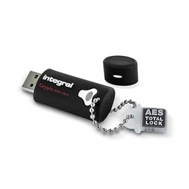 Imagem de Integral Integral Crypto FIPS 140-2, pen drive USB 3.0 com criptografia de hardware AES de 256 bits, prata, 32 GB