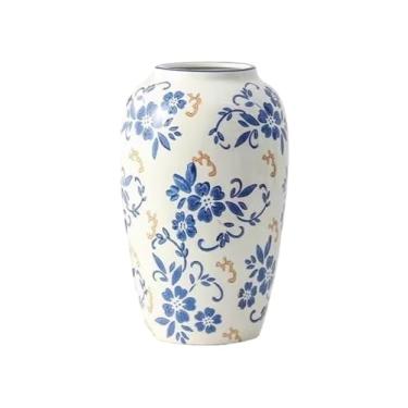 Imagem de Vaso de flores Vasos decorativos com capim-dos-pampas para decoração moderna de casa flores clássicas